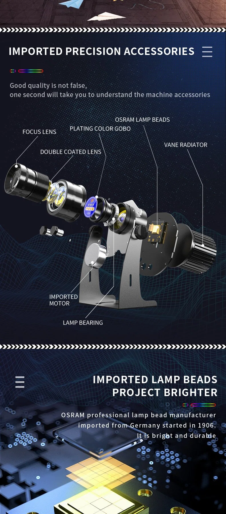 LED120W Bee-Eye Laser Mode Stroboscopic 4-in-1 Stage Light