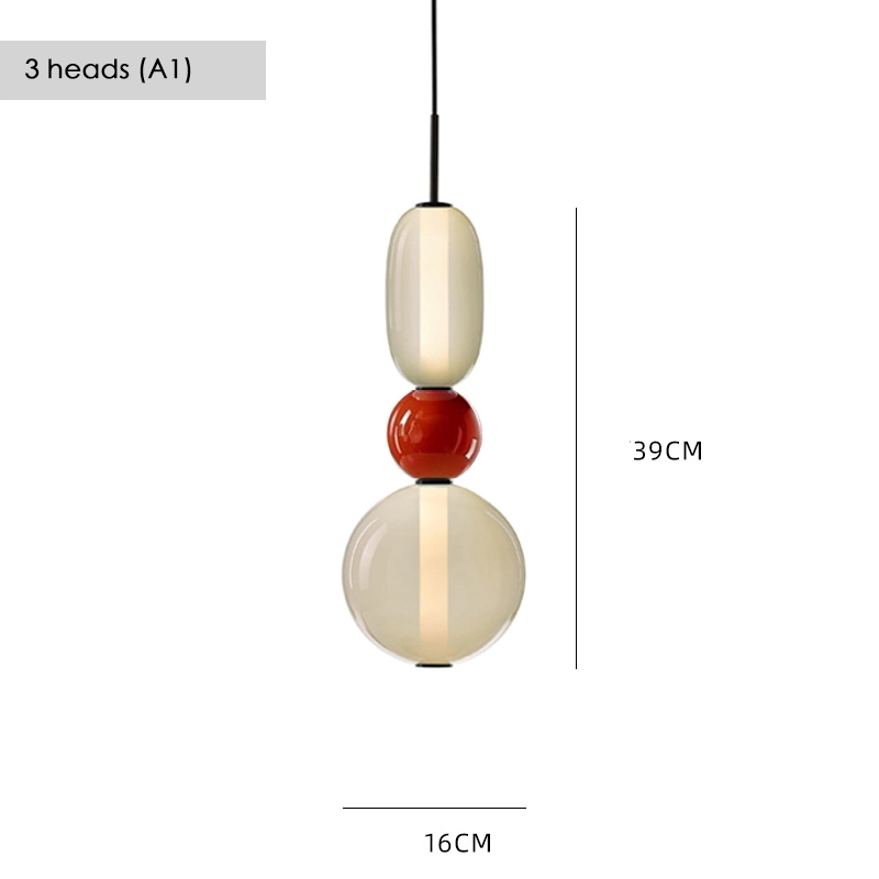 Nordic Multicolored Glass Pendant Lights Bar Cafe Lamps Hanging Candy Dining Room Home Decor Pendant Lamp (WH-AP-250)