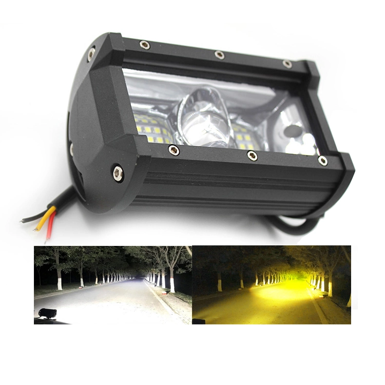 Raych 5inch 36W Super Bright Driving High Low Beam Amber/White off-Road LED Light Bar