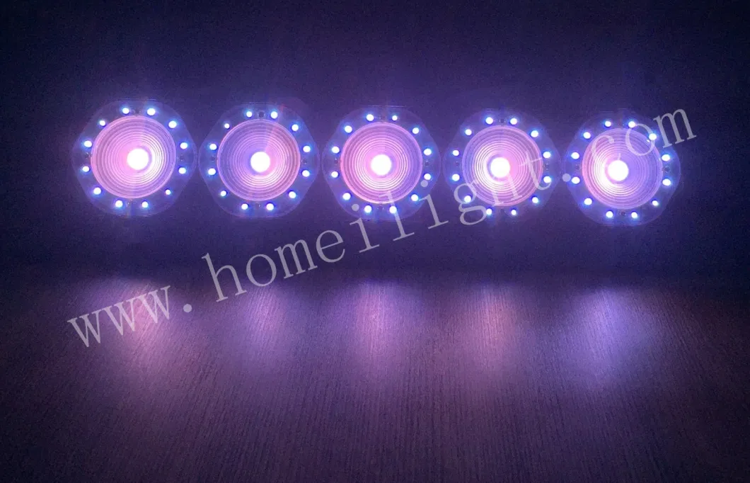 LED Light Bar Sound Control Night Light Neon Colorful 5 Eyes Matrix Light Bar