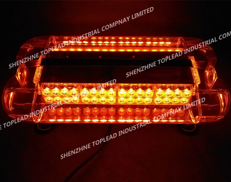 12V 80W LED Police and Emergency Lightbar with Magnetic and Rack Mounting