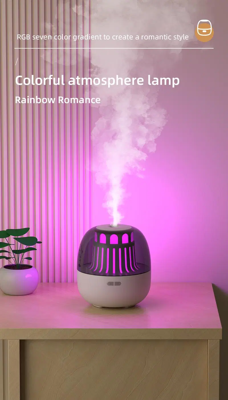 Portable Color Light Cool Mist Humidifier Lighthouse Aromatherapy Essential Oil Diffuser