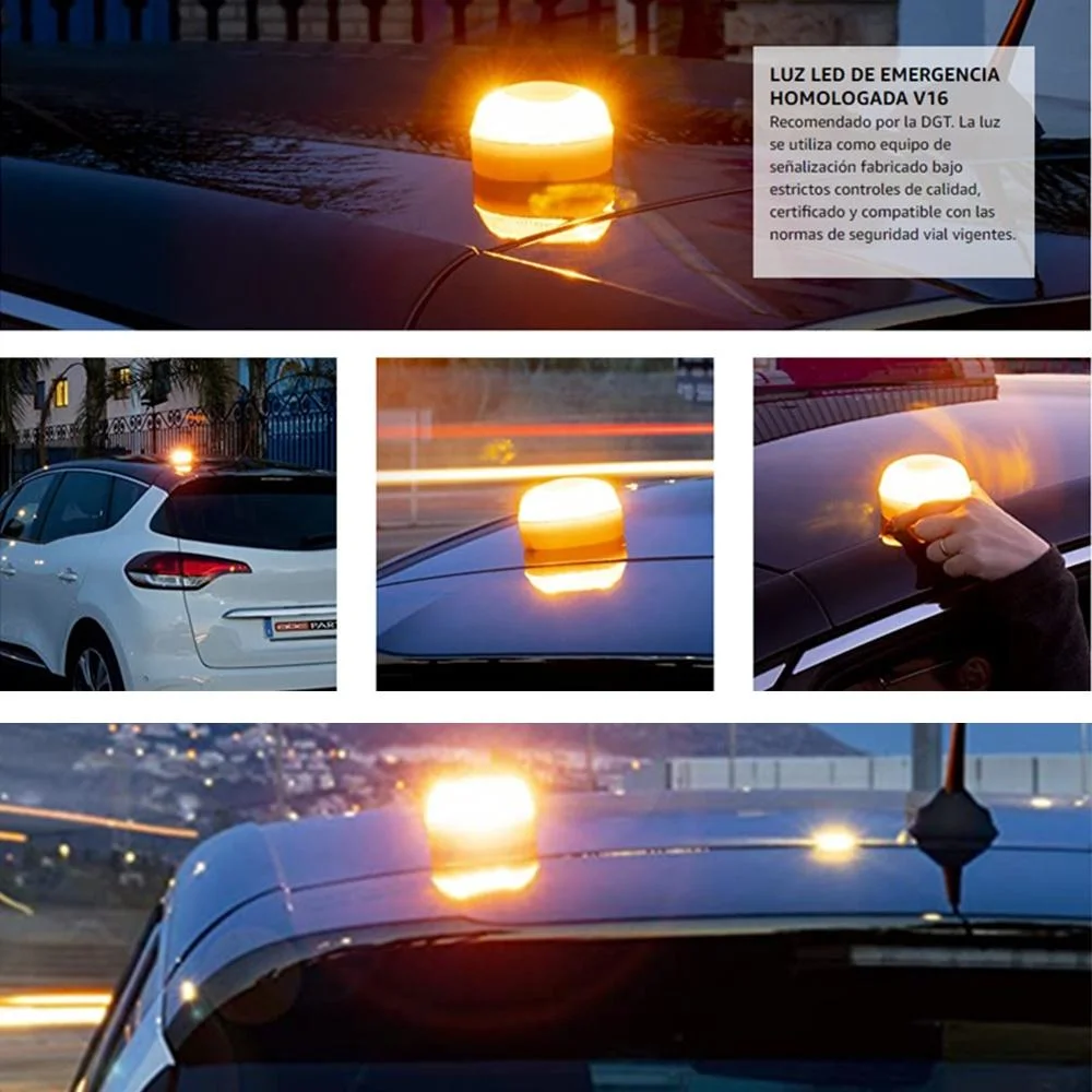 Car Visible Road LED Flare Flashing Rear Emergency Signal Warning 360 Degree LED Light for Vehicles Car Truck, Multiple Lights Modes