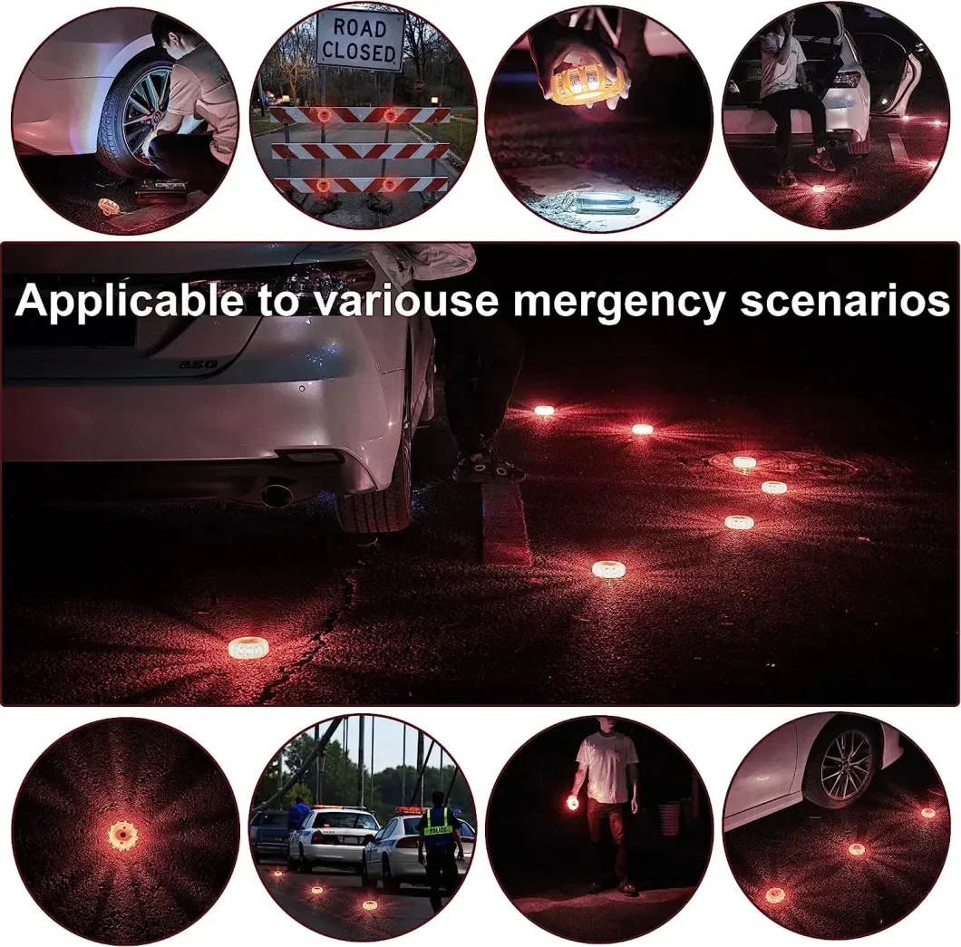 Road Flares Car Emergency Light Help Flash Beacon V16 Approved Dgt Flare Safety Warning Lights Magnetic Strobe
