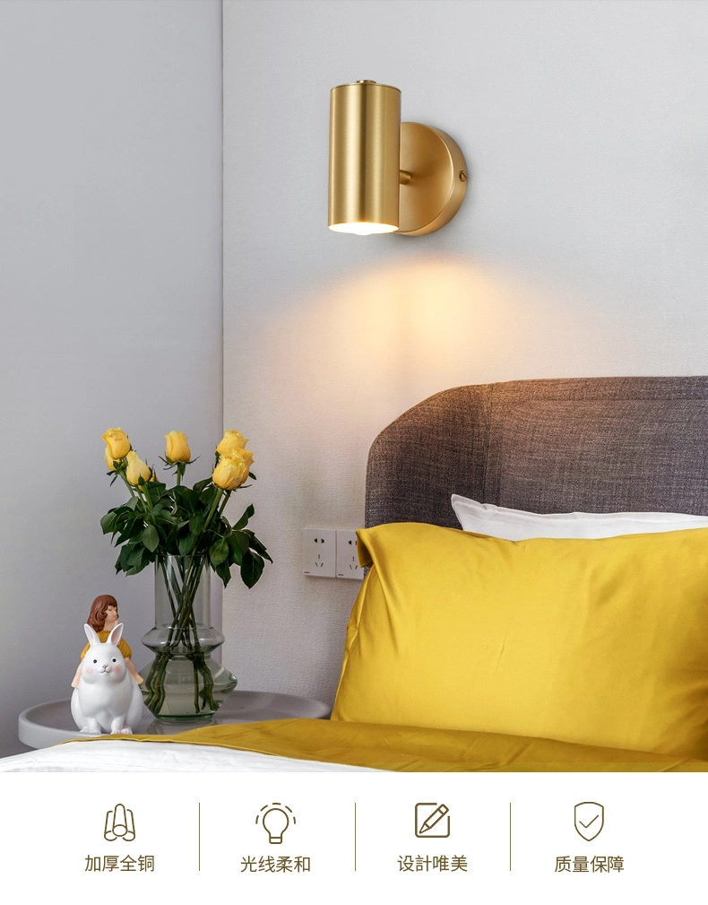 Masivel Factory Wholesale Price Indoor Spotlight Brass LED Wall Lamp