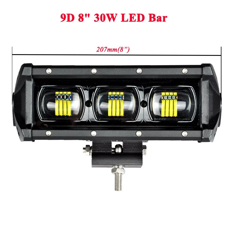 8 Inch 30W 9d White LED Light Bar for Truck