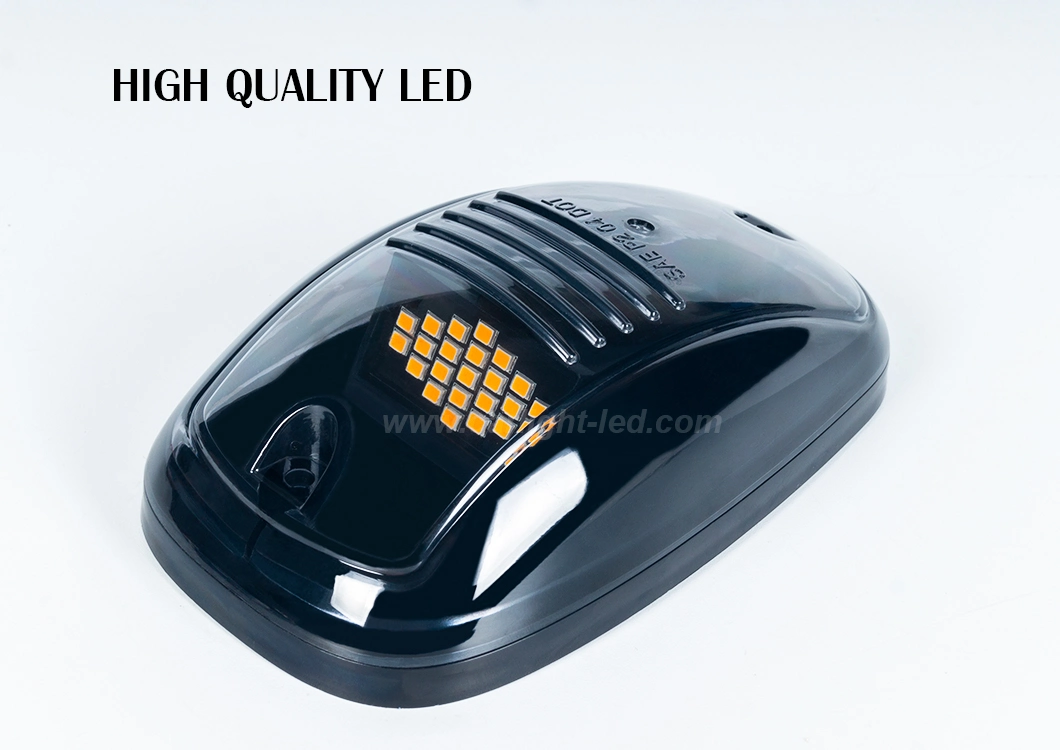 LED Headlight Roof Light Cab Top Roof Amber Warning Marker Light