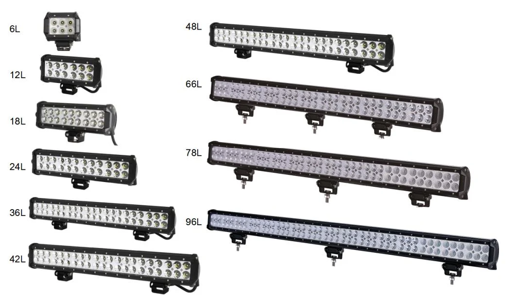 Waterproof 126W 22inch 4X4 CREE 12/24V LED Light Bar for Truck Jeep Offroad Car