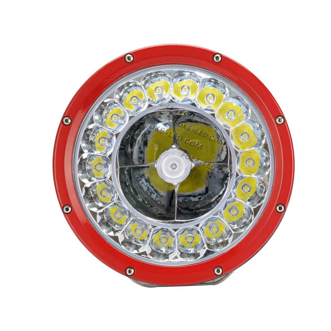 135W 8.7&quot; Wholesale LED DRL Headlights with Spot Light Red Black for Outdoor LED Auto Light