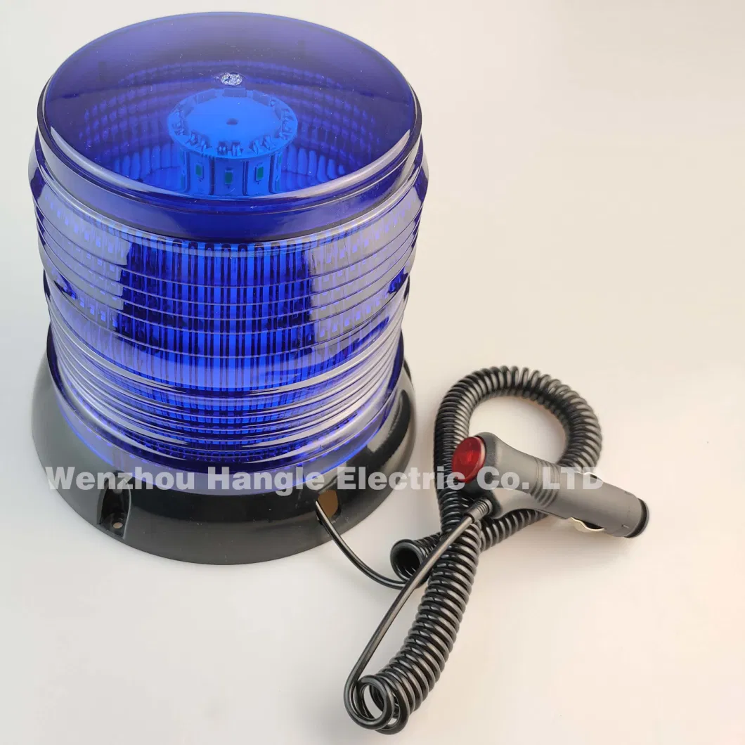 Ltd6166 12V Police Blue LED Ambulance Magnet Rotating Beacon Flashing Strobe Warning Light