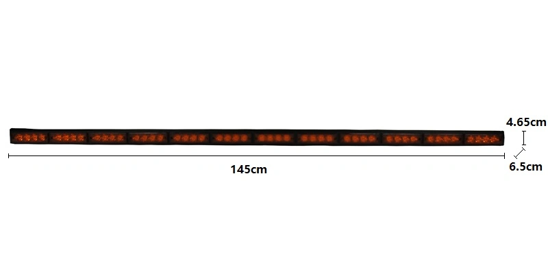 72W 73cm Stick 6 LED Module Traffic Advisor LED Warning Light Bar