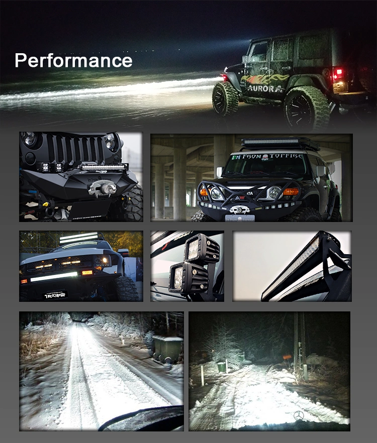 Aurora Dual Row Offroad Waterproof IP69K Supper Brightness 20 Inch UTV Ambulance LED Light Bar for Car Truck E Mark R112