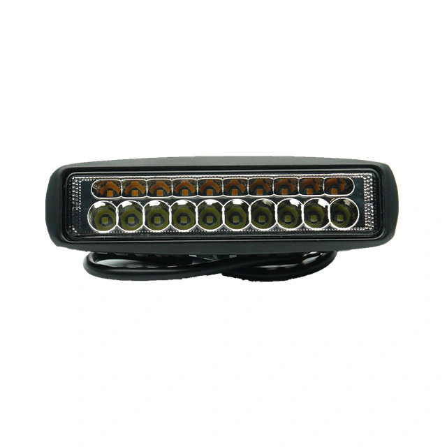 Multi-Functional Dual-Colour Auto Electrical System 18W 12V LED Work Light Bar
