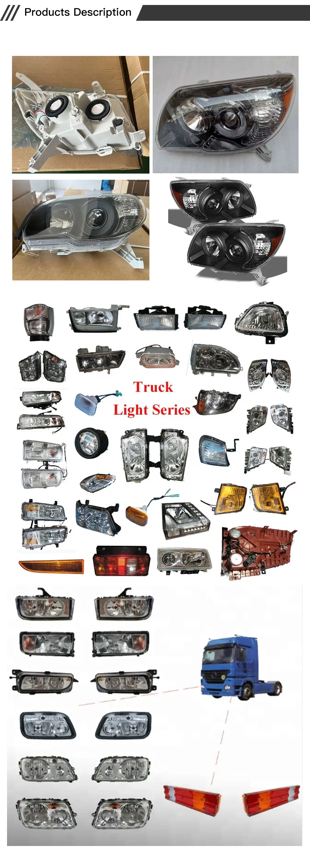 EMC Approved 4&quot; 48W Square Blue/Yellow/Clear LED Tractor Truck Forklift Headlights