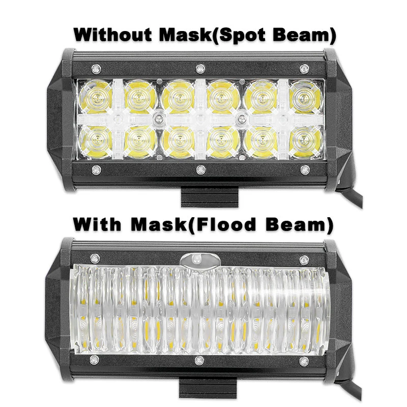 6 Inch 36W 7D Truck LED Light Bar for 4X4