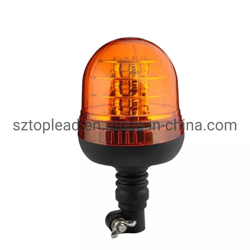 R65 Approved Amber Flexible Pole LED Rotary Emergency Strobe Lamp