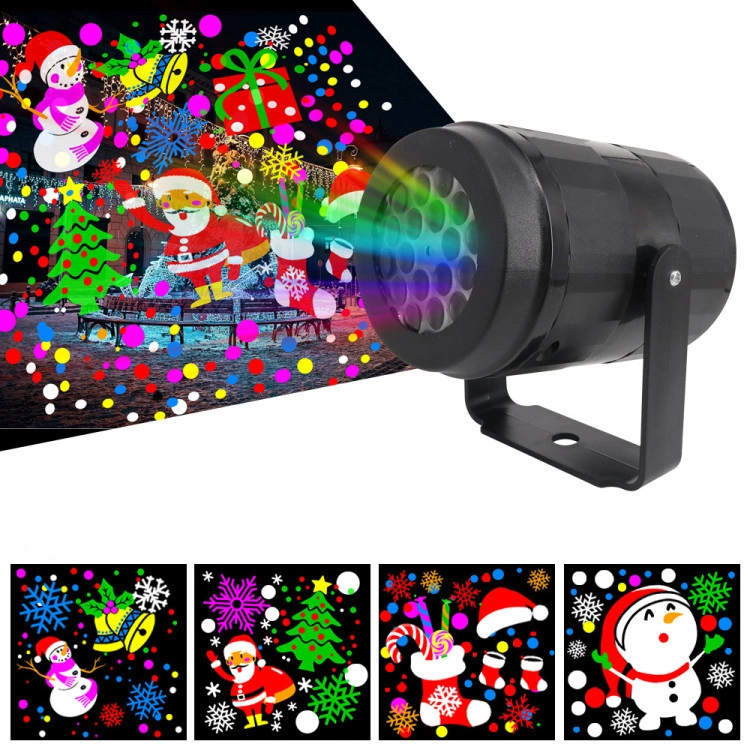 Christmas Snowfall Light Projector, Waterproof Rotating LED Snowflake Projection Light LED Christmas Projection Light