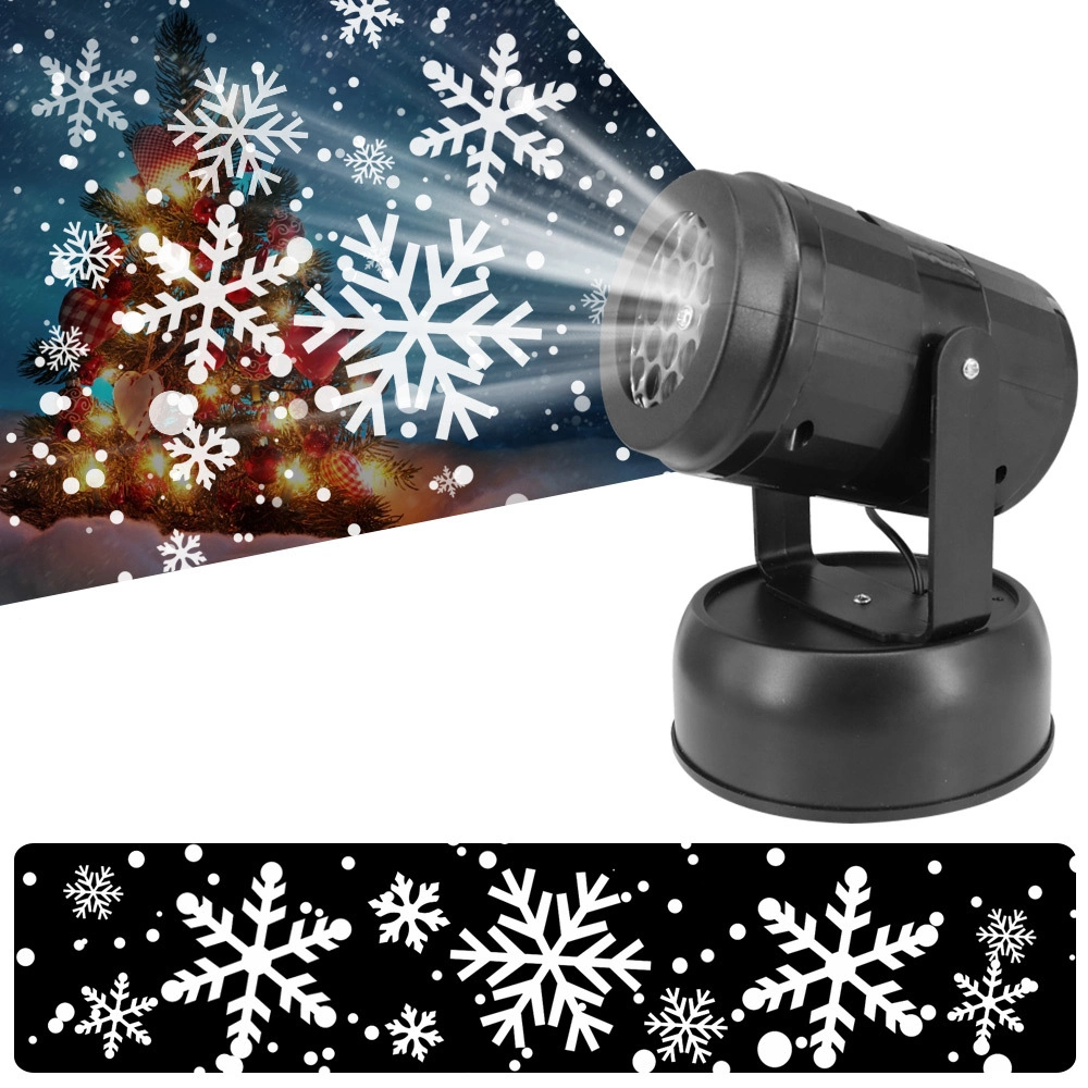 Christmas Snowfall Light Projector, Waterproof Rotating LED Snowflake Projection Light LED Christmas Projection Light