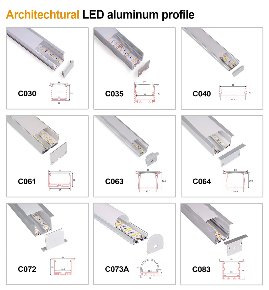 Aluminum Profile LED Linear Light Waterproof 8mm 10mm PCB LED Light Bar for Office Decoration