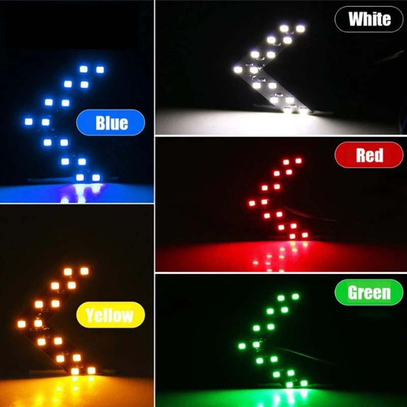 Car Rear View Mirror Indicator LED Light Styling Turn Signal LED Light 14 SMD 3528 Arrow Shape Indicator Light Paste LED 12V