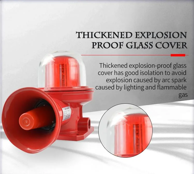 Professional Factory Bdj-02 Explosion Proof Flashing Audible and Visual Alarm Warning Light
