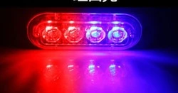 New Wholesale Dual 3 Color Rows Strobe Auto Car Offroad Amber/Red/Blue 12-24W LED Light Bar for Truck
