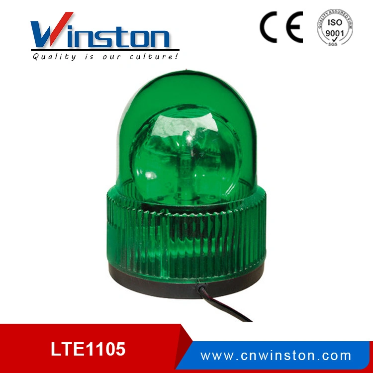 LTE-1102j DC 12V 24V Decibel Alarm Red LED Bulb Revolving Light Rotary Warning Light for Machines