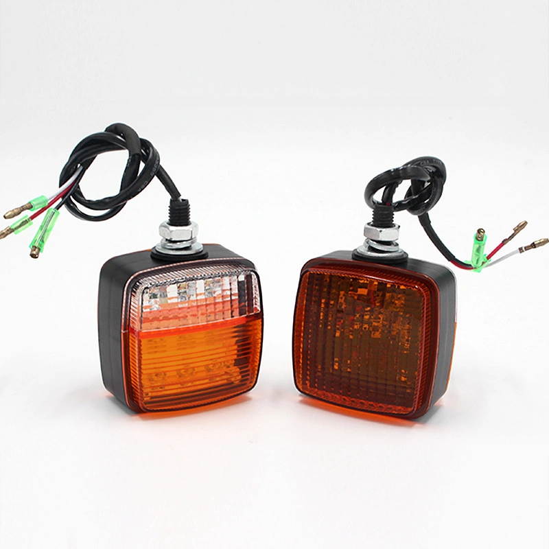 Universal Forklift Turn Signal 12-80V Double Side Turn Signal Yellow Light Turn Signal Engineering Vehicle