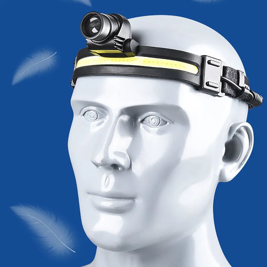 Head-Mounted Fishing Running Headlamp LED Sensor Light Outdoor Ci24195