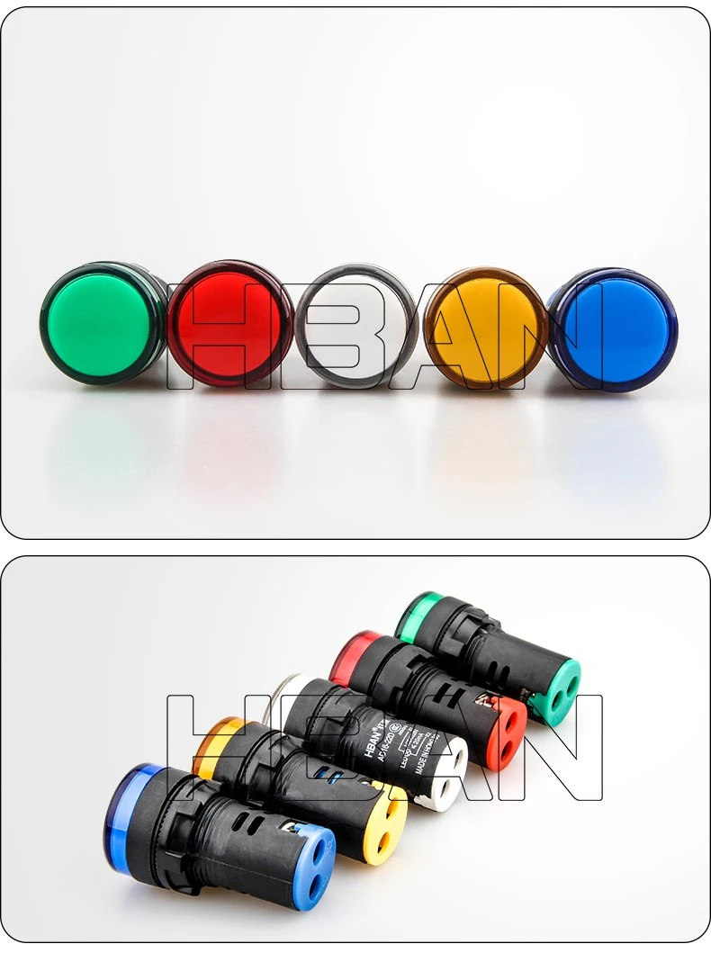 Chinese Manufacturer Plastic 12V Red Signal Light Control Panel LED Indicator 8mm