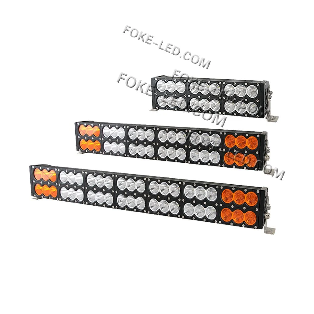 China Factory New Type 60W 90W-300W Double Row Amber White off Road LED Light Bar