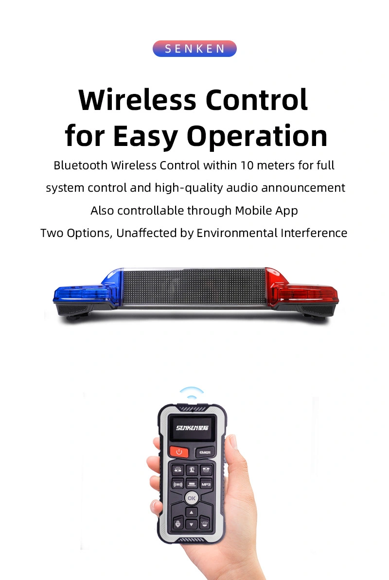 Bluetooth Wireless LED Display System Lightbar