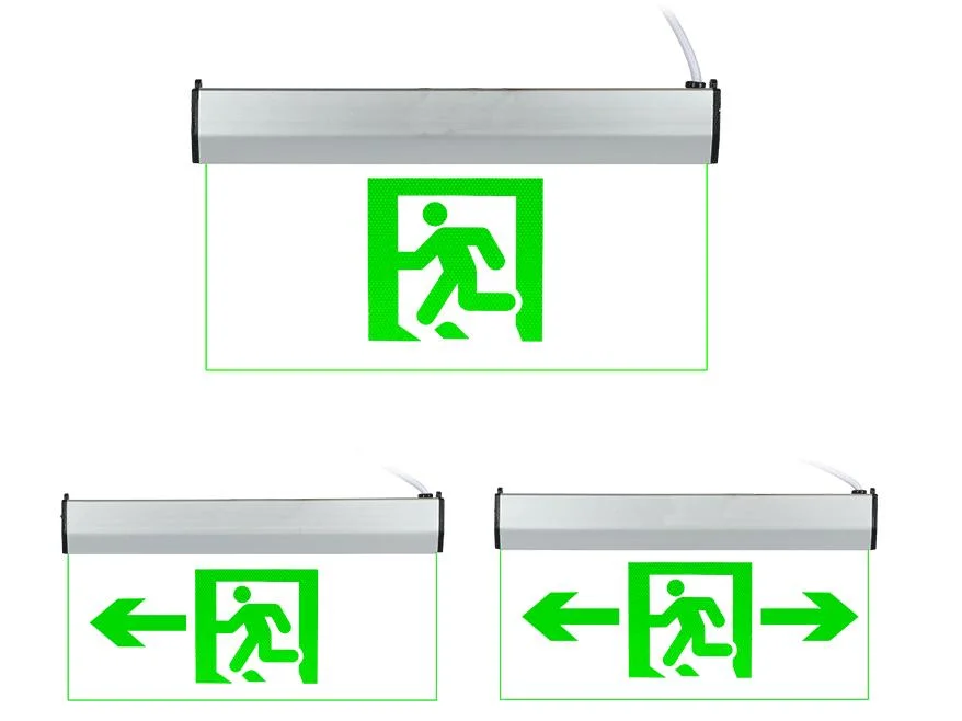 Fire Emergency Light LED Exit Indicator Board Emergency Exit Sign Evacuation Indicator