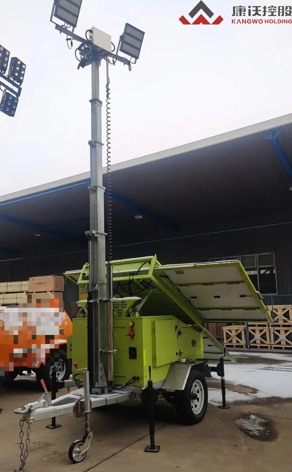 CE Dust-Proof 12X300W Energy-Efficient Tower Lighting in Construction Sites