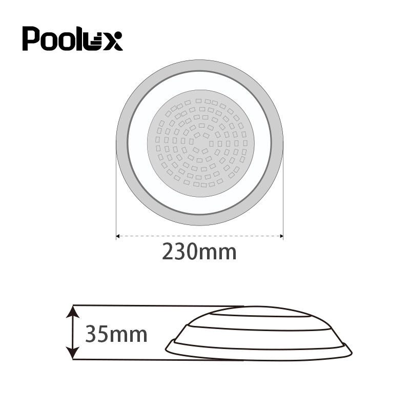 IP68 Inox Underwater Spotlight for Resin Filled Waterproof Lamp for Swimming Pool