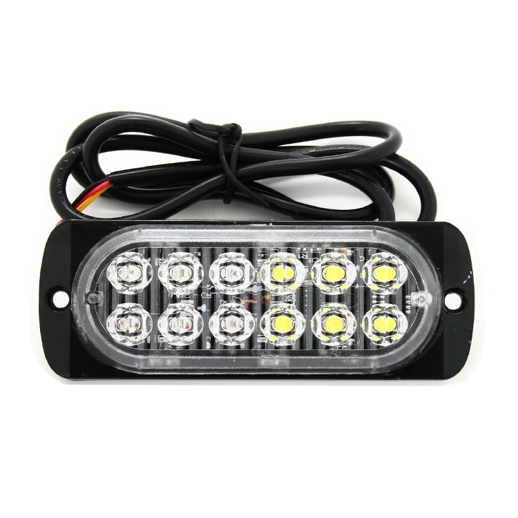 New Wholesale Dual 3 Color Rows Strobe Auto Car Offroad Amber/Red/Blue 12-24W LED Light Bar for Truck