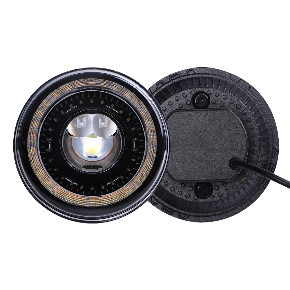 Auto Parts off Road 4X4 7inch Round LED Headlight DRL High Low Beam LED Lights for Jeep Jk