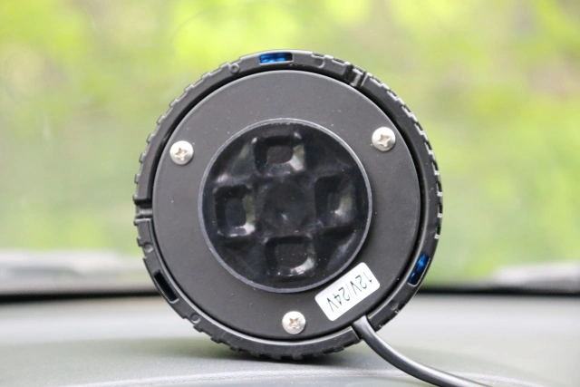 LED Warning Beacon in Blue Color with Rotating Flashing Pattern