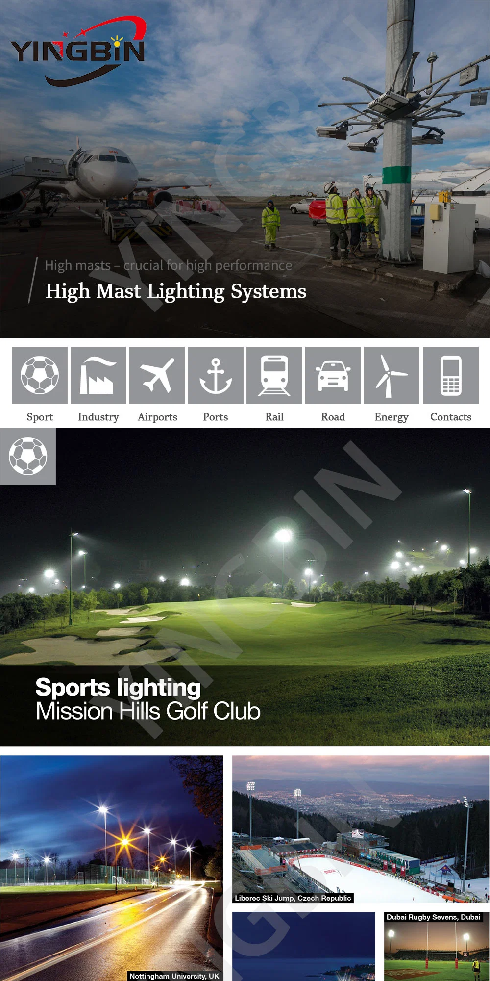 Outdoor LED Spot Light with Fall-Proof System