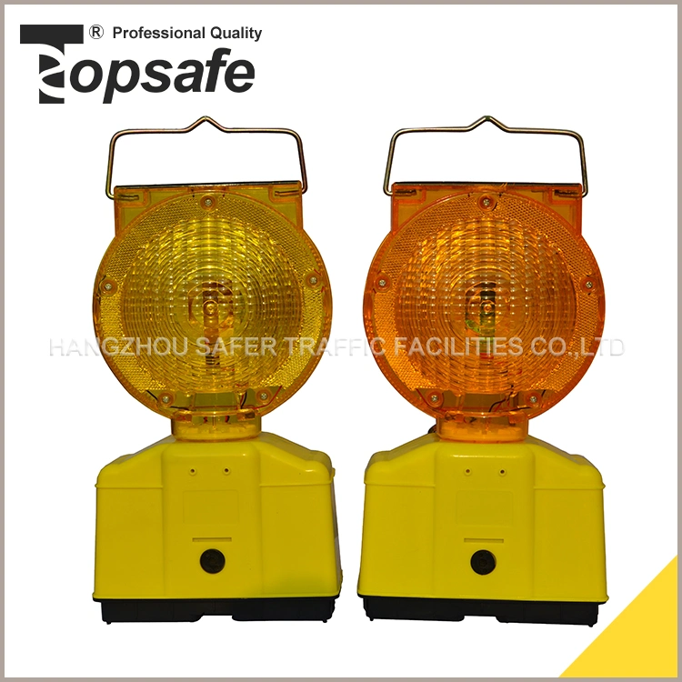 S-1317 Amber Color Solar Barricade Warning Light for Road Barricade