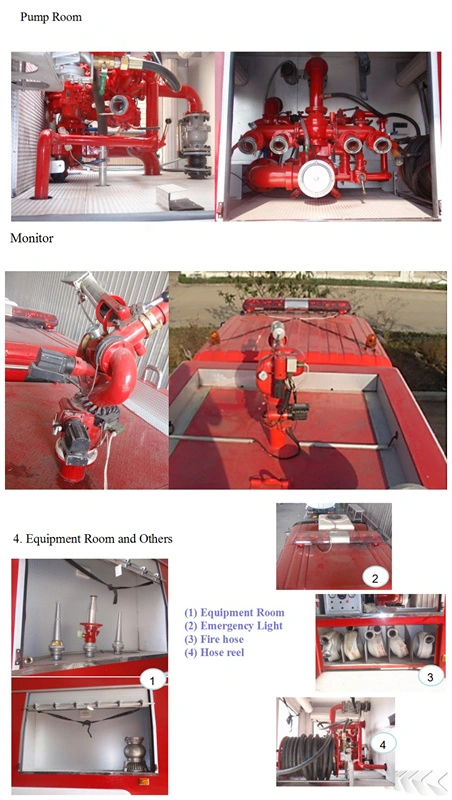 10000 Liters Brand New Fire Truck Foton 6X4 Foam Water Fire Ladder Truck Fire Fighting Truck Price