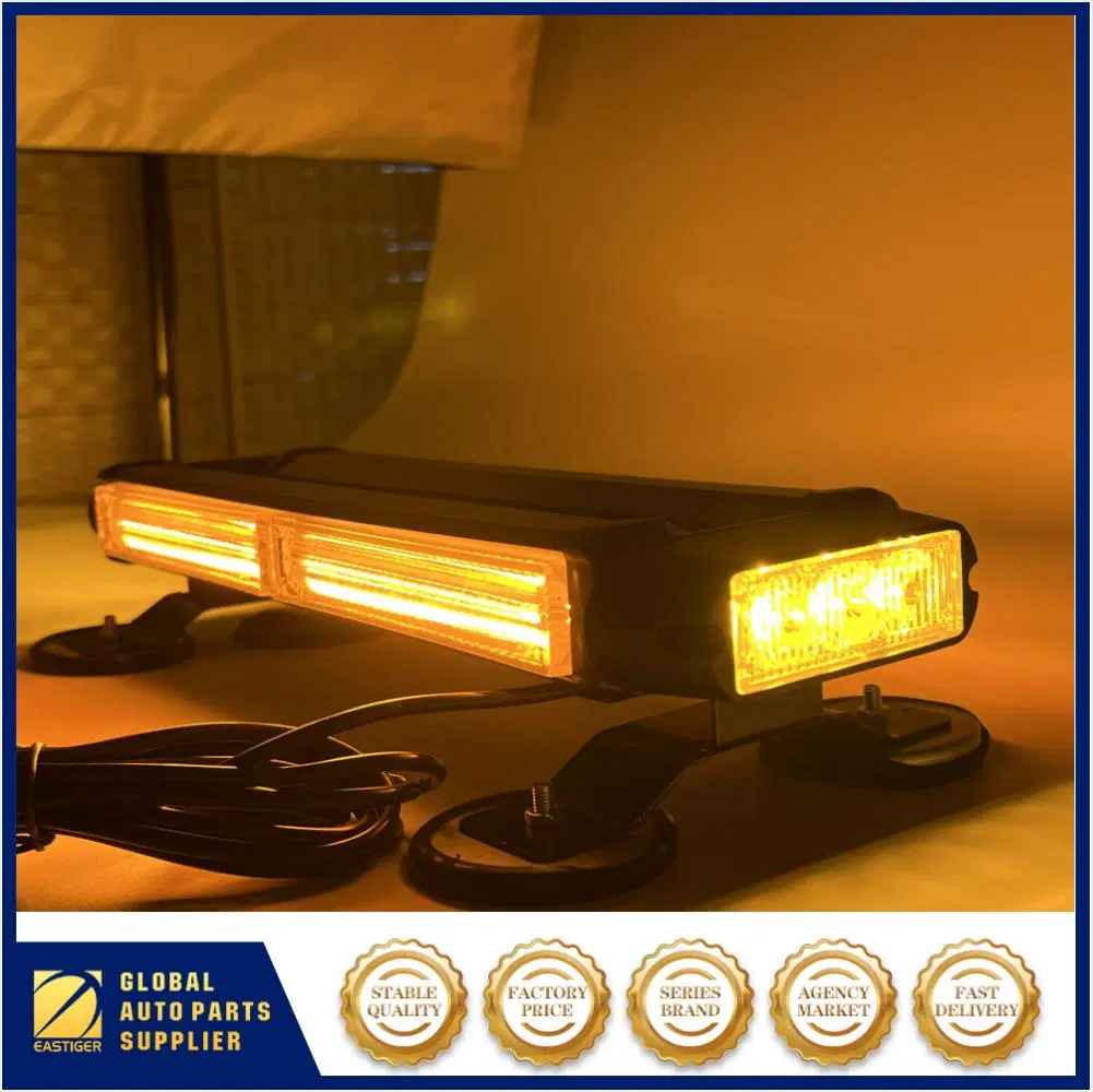 Yellow White 30 LED Strobe Light Bar Rooftop Double Side Emergency Warning