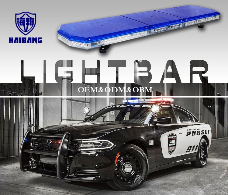 Warning Light Bar Police Patrol Car Blue Lightbar