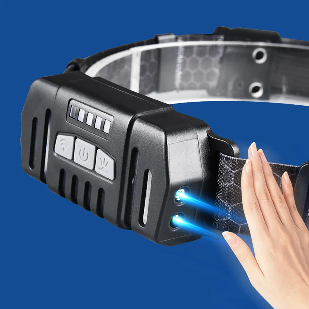 Head-Mounted Fishing Running Headlamp LED Sensor Light Outdoor Ci24195