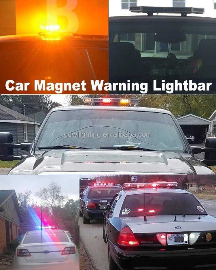 Yellow Red Blue Lens 55&quot; Full Size Long Flash Light Bar Tow Truck Plow Roof Amber Super Slim Amber LED Strobe Warning Light Bar