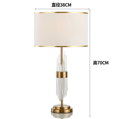 Modern Crystal Table Lamp American Luxury Night Modern Bedside Lamp (WH-MTB-79)