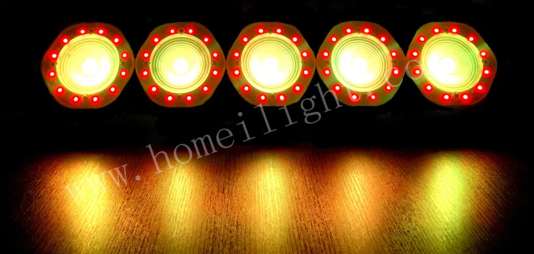 Colorful Auto Interior Decorative LED Atmosphere Lamp 5 Eyes Matrix Light Bar