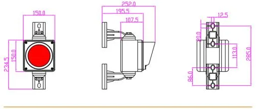 Warning Signal Vehicle LED Traffic Light Used for Garage Door