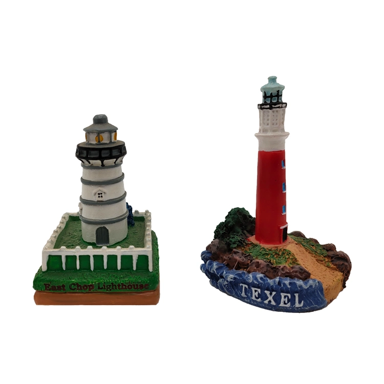 Mini Resin Craft Lighthouse Ornaments Home Garden Lighthouse Figurines Decoration