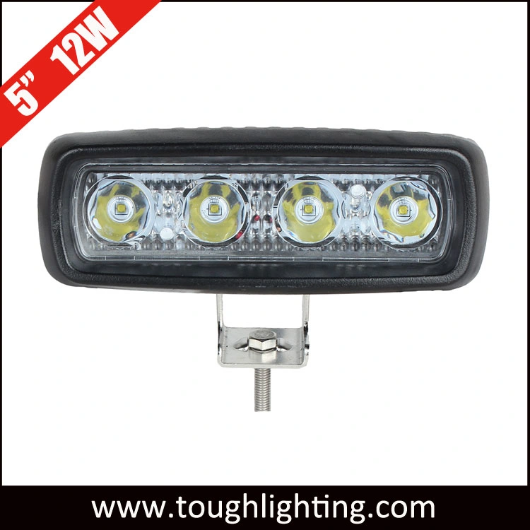 High Quality 5&quot; 12W Slim CREE Offroad LED Work Light Bar